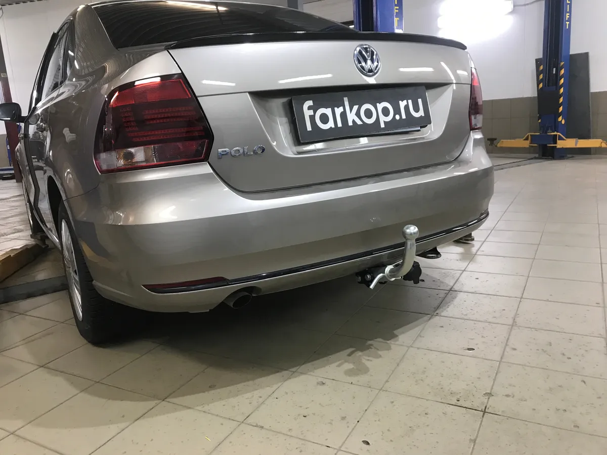 Фаркоп Лидер Плюс для Volkswagen Polo (седан) 2010-2020 V125-BA в Новокузнецк