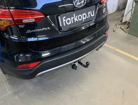 Фаркоп Лидер Плюс для Hyundai Santa Fe 2012-2018, (вкл.Grand) H224-A в Новокузнецк