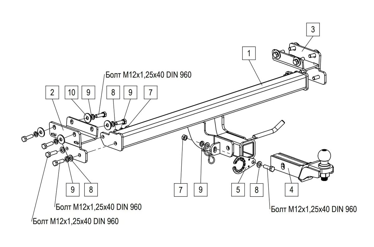 Фаркоп TowRus для Tenet T4L 2026- 269086 в Новокузнецк Фаркоп TowRus для Tenet T4L 2026- 269086 в Новокузнецк