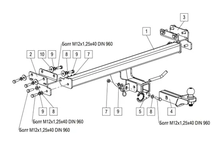 Фаркоп TowRus для Tenet T4L 2026- 269086 в Новокузнецк