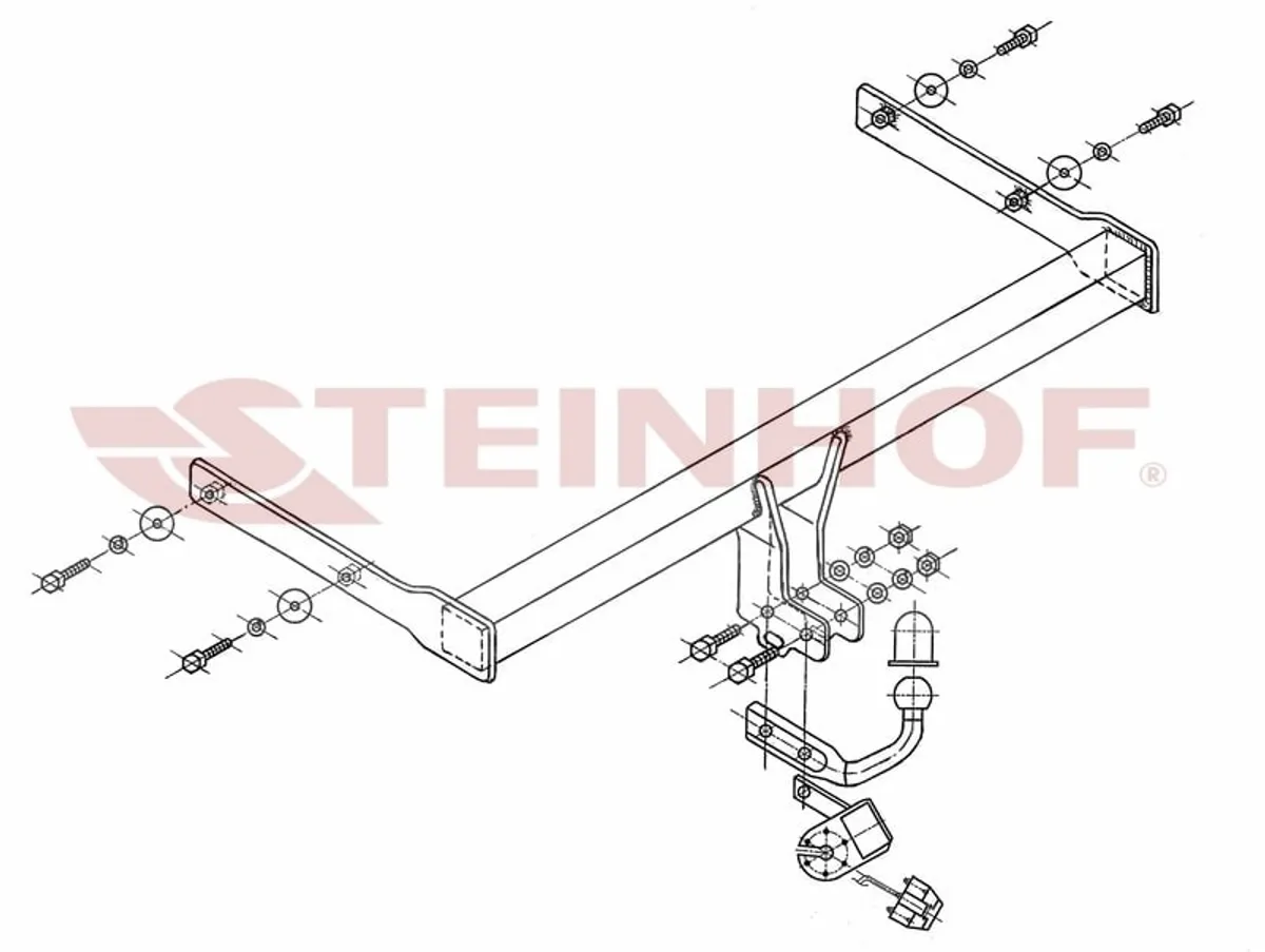Фаркоп Steinhof для Skoda Octavia 2004-2013 S-341 в Новокузнецк