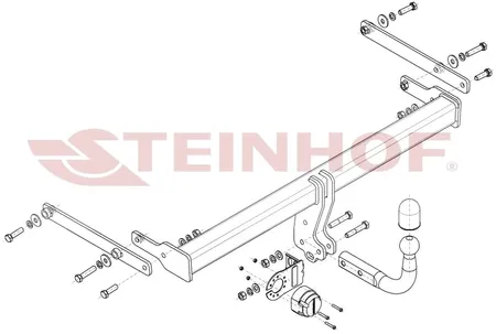 Фаркоп Steinhof для Mazda 3 (седан) 2019- Арт. M-061 M-061 в Новокузнецк