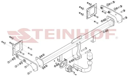 Фаркоп Steinhof для Hyundai Bayon 2021- Арт. H-225 H-225 в Новокузнецк