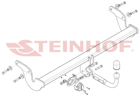 Фаркоп Steinhof для Lexus RX 2022- Арт. L-175 L-175 в Новокузнецк