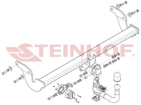 Фаркоп Steinhof для Lexus RX 2022- Арт. L-176 L-176 в Новокузнецк
