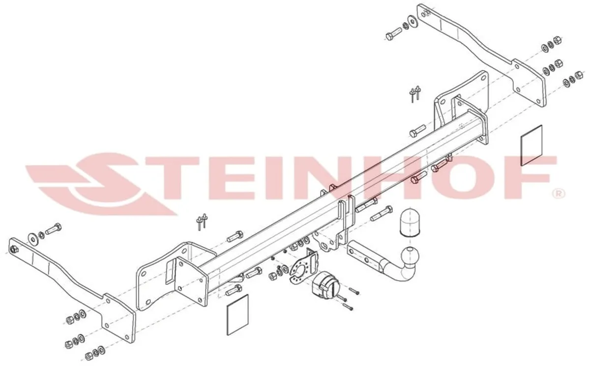Фаркоп Steinhof для Volkswagen Transporter T7 2024- F-321 в Новокузнецк
