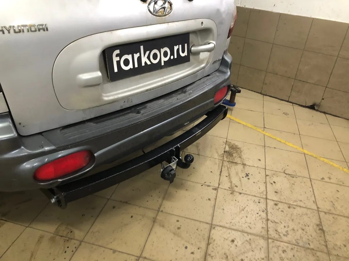 Фаркоп Лидер Плюс для Hyundai Santa Fe 2001-2006 H205-A в Новокузнецк Фаркоп Лидер Плюс для Hyundai Santa Fe 2001-2006 H205-A в Новокузнецк